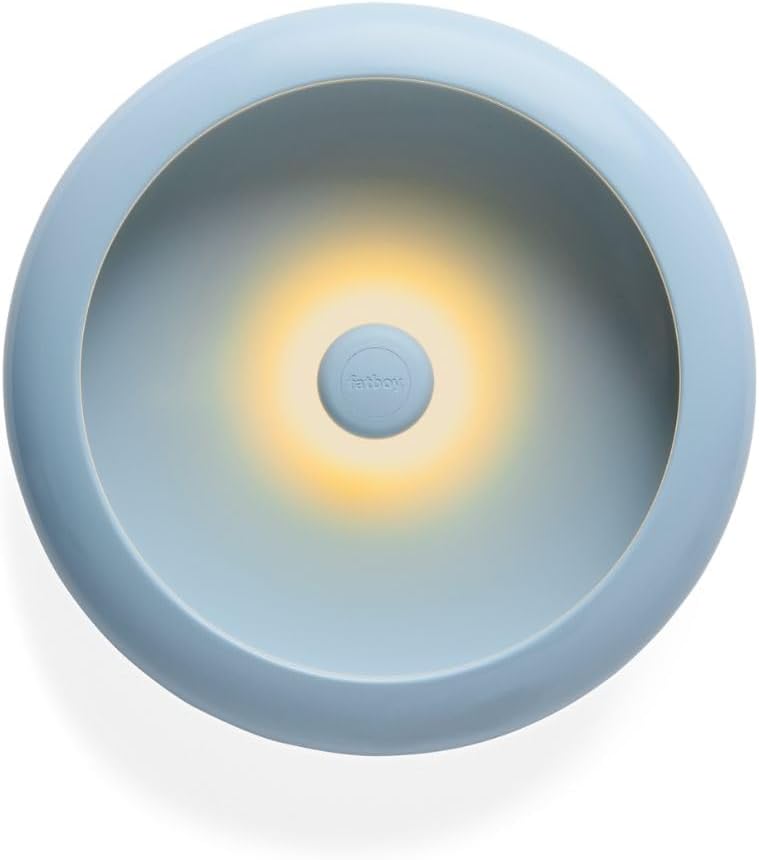 Fatboy وعاء فاتبوي أولوها مع مصباح، مصباح متعدد الوظائف، ضوء LED قابل لإعادة الشحن، 8 ساعات من وقت تشغيل البطارية (37.5 × 8.2 سم) كبير، أزرق جت - Image 1